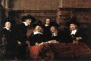REMBRANDT Harmenszoon van Rijn Sampling Officials of the Drapers' Guild painting
